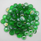 सजावटी ग्रीन फायरप्लेस ग्लास रॉक्स चमकदार और चिकना हरा रंग